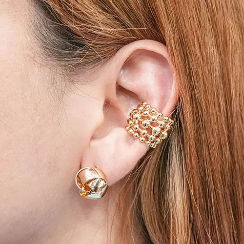 Ear cuff five bubble lines