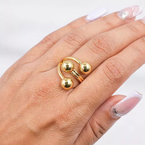 Anillo talla expandible three little balls