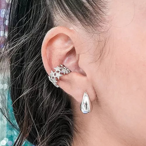 Ear cuff star pattern