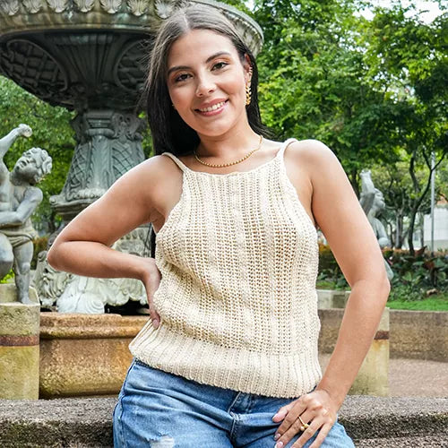 Blusa sencilla tejida talla única