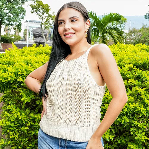 Blusa sencilla tejida talla única