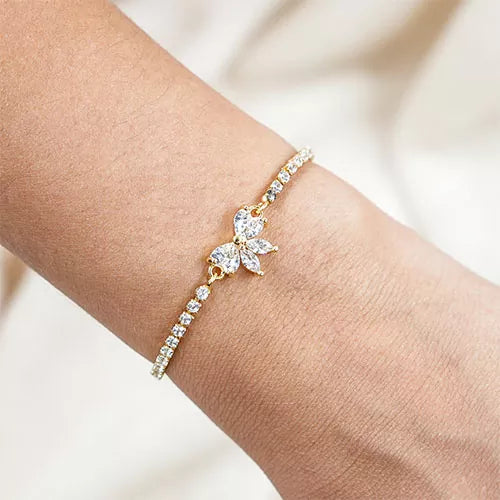 Pulsera mini white butterfly