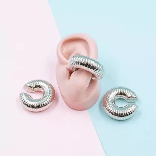 Ear cuff chunky niquel lined