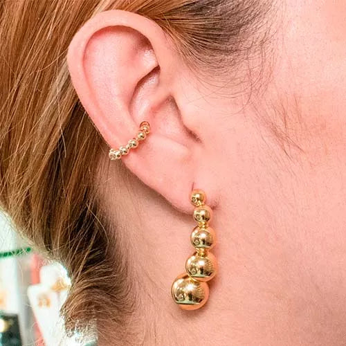 Par de aretes chunkys bubble line