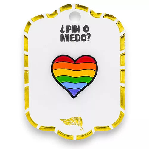 Pin metálico corazón LGBTIQ+