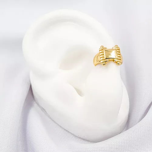 Ear cuff flat shield