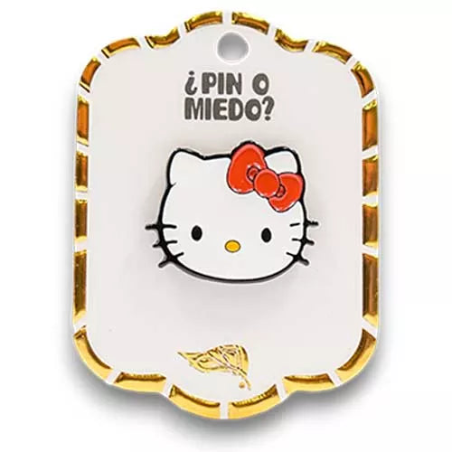 Pin metálico cara de Hello Kitty