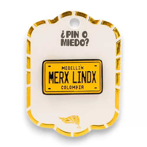 Pin metálico placa Merx Lindx