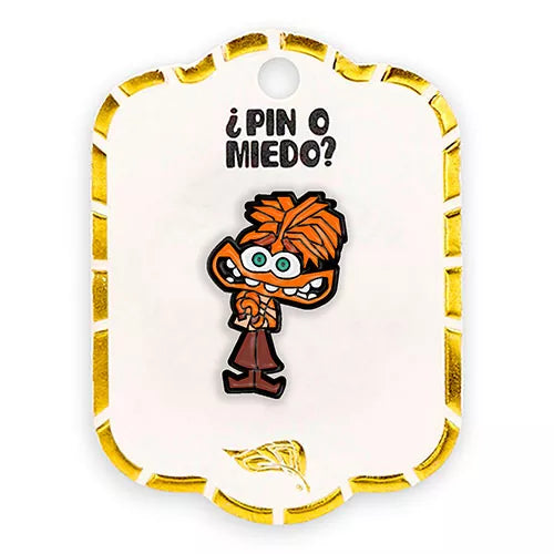 Pin metálico ansiedad intensamente