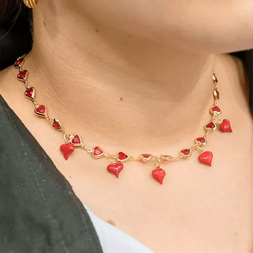 Chocker red collection cute hearts