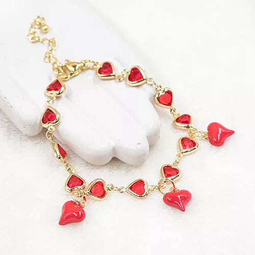 Pulsera red collection hearts pattern