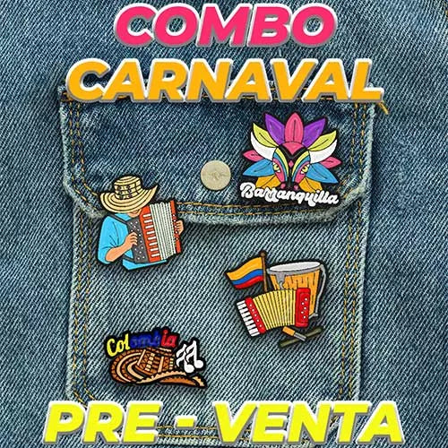 Combo pines carnaval (Pre-venta)