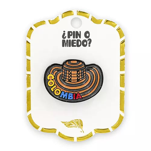 Pin metálico Sombrero Colombia