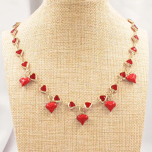 Chocker red collection cute hearts