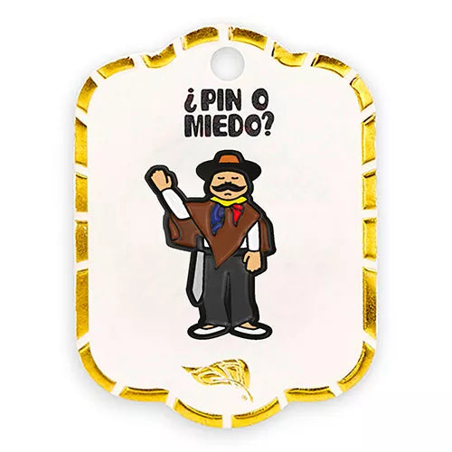 Pin metálico campesino