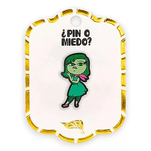 Pin metálico desagrado intensamente