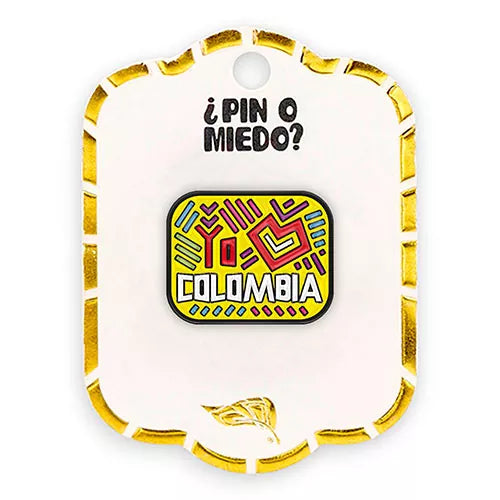 Pin metálico yo amo Colombia Quimbaya