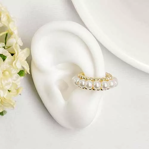 Ear cuff patrón de perlas